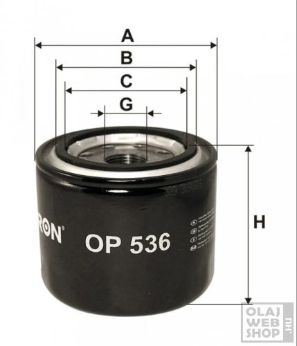 Filtron olajszűrő OP536