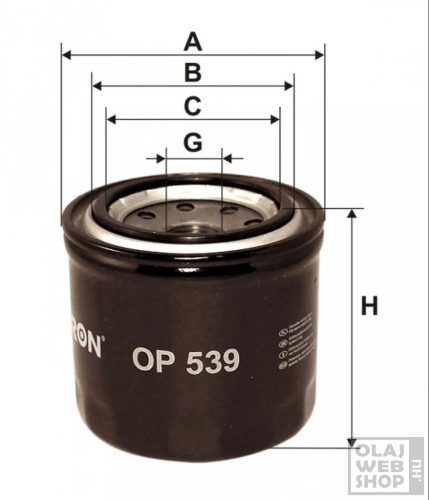 Filtron olajszűrő OP539