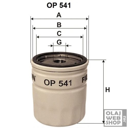 Filtron olajszűrő OP541