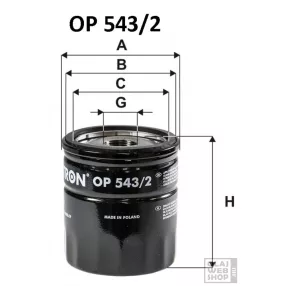 Filtron olajszűrő OP543/2