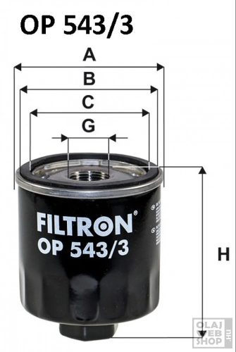 Filtron olajszűrő OP543/3