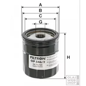 Filtron olajszűrő OP546/2
