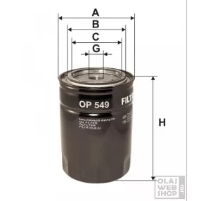 Filtron olajszűrő OP549