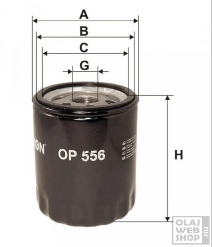 Filtron olajszűrő OP556
