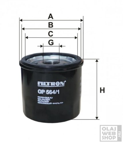 Filtron olajszűrő OP564/1
