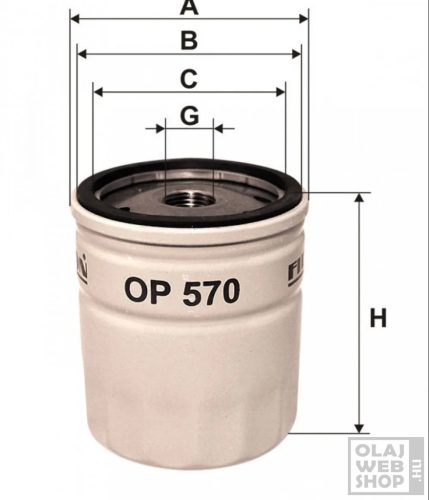 Filtron olajszűrő OP570