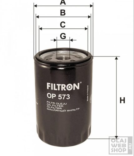 Filtron olajszűrő OP573