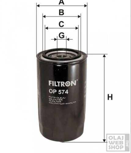 Filtron olajszűrő OP574