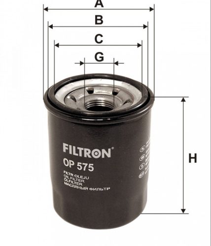 Filtron olajszűrő OP575