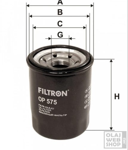 Filtron olajszűrő OP575