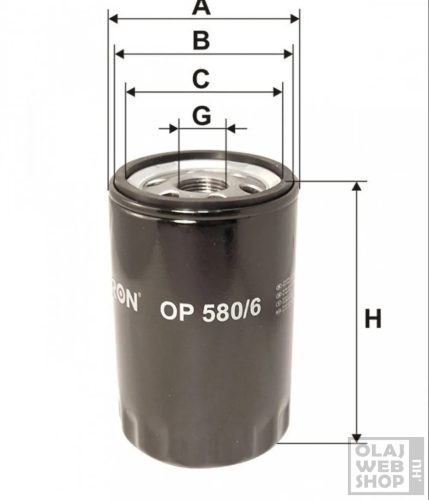 Filtron olajszűrő OP580/6