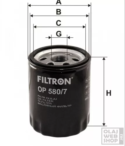 Filtron olajszűrő OP580/7