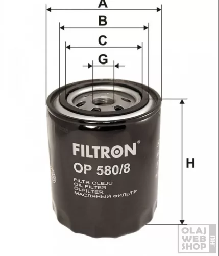 Filtron olajszűrő OP580/8