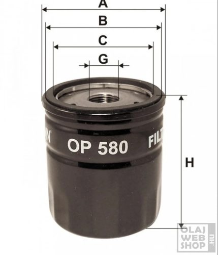 Filtron olajszűrő OP580