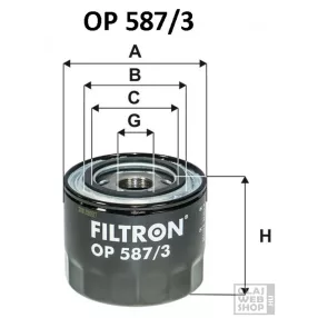 Filtron olajszűrő OP587/3
