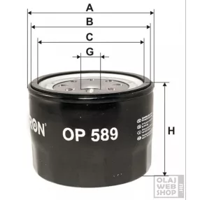 Filtron olajszűrő OP589