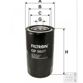 Filtron olajszűrő OP592/7