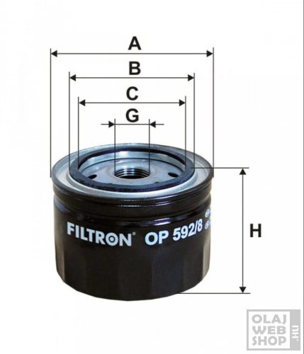 Filtron olajszűrő OP592/8