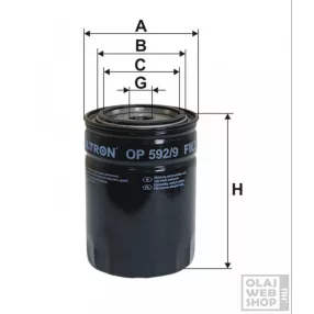 Filtron olajszűrő OP592/9