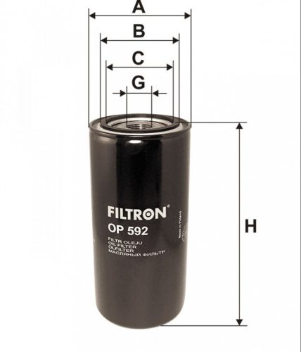 Filtron olajszűrő OP592