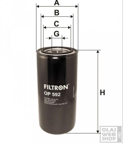 Filtron olajszűrő OP592