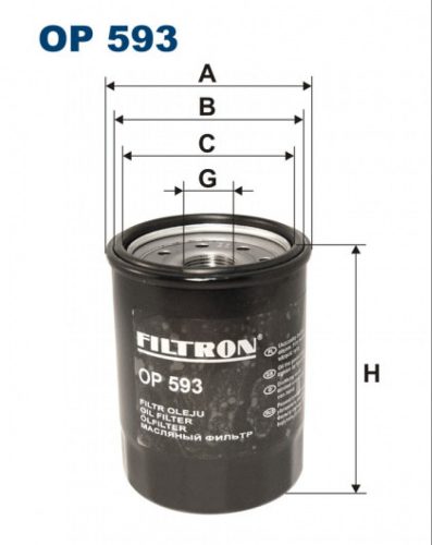Filtron olajszűrő OP593