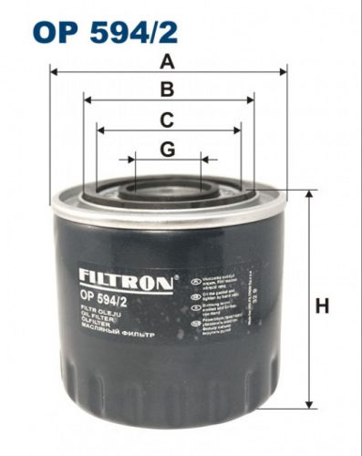 Filtron olajszűrő OP594/2