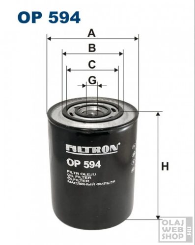 Filtron olajszűrő OP594