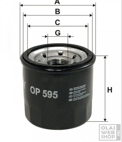 Filtron olajszűrő OP595