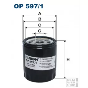 Filtron olajszűrő OP597/1