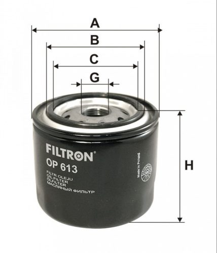 Filtron olajszűrő OP613