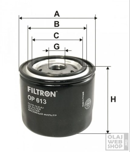 Filtron olajszűrő OP613