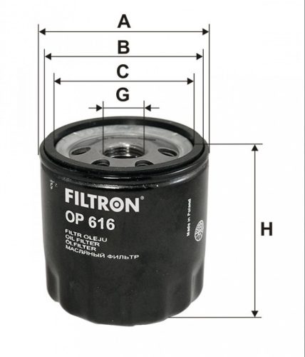 Filtron olajszűrő OP616