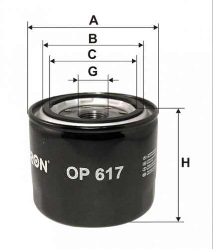 Filtron olajszűrő OP617