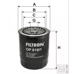 Filtron olajszűrő OP619/1