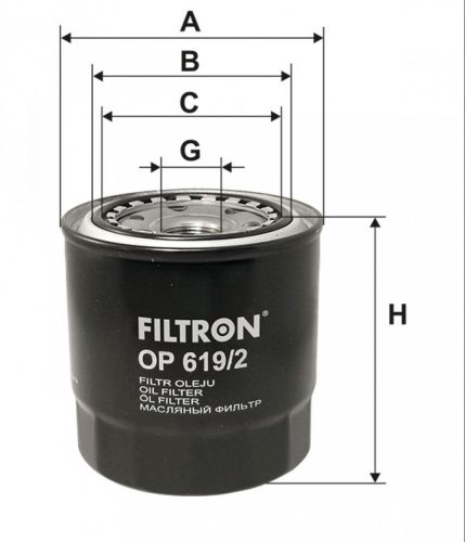 Filtron olajszűrő OP619/2