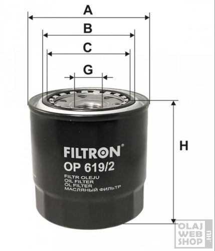 Filtron olajszűrő OP619/2