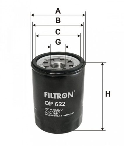 Filtron olajszűrő OP622