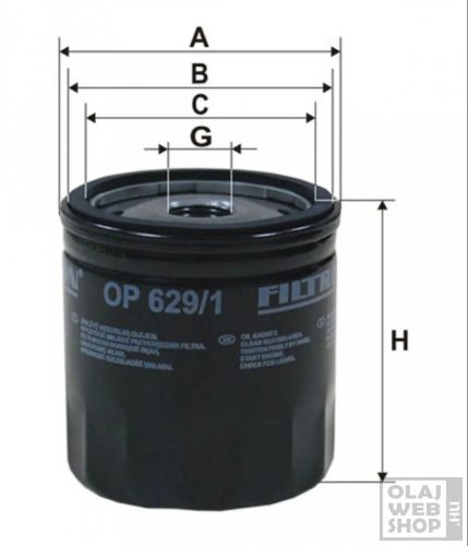 Filtron olajszűrő OP629/1