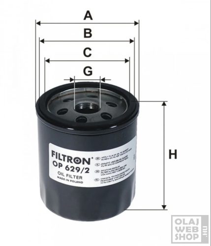 Filtron olajszűrő OP629/2