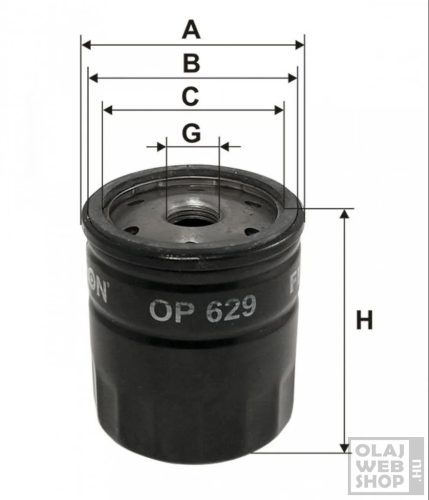 Filtron olajszűrő OP629