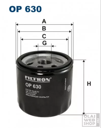 Filtron olajszűrő OP630