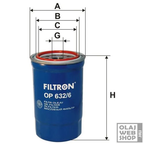 Filtron olajszűrő OP632/6