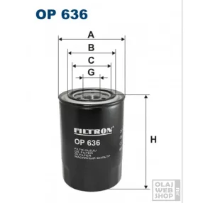 Filtron olajszűrő OP636