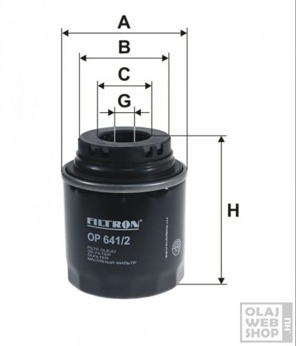 Filtron olajszűrő OP641/2