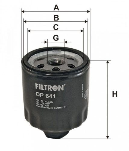Filtron olajszűrő OP641
