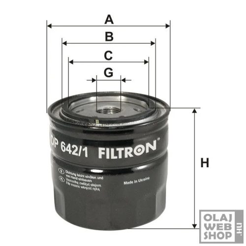 Filtron olajszűrő OP642/1
