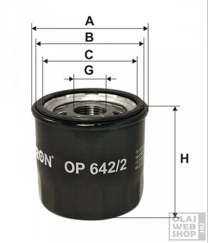 Filtron olajszűrő OP642/2