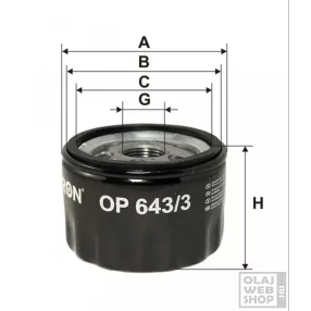 Filtron olajszűrő OP643/3
