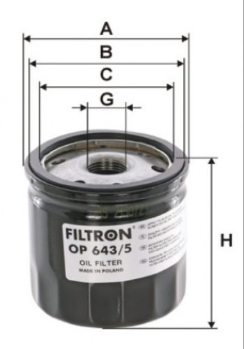 Filtron olajszűrő OP643/5